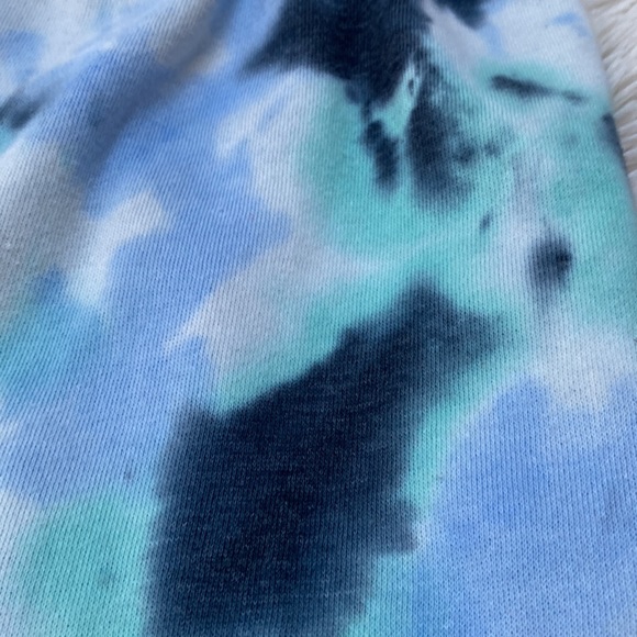 Reflex Fleece Tie Dye Joggers 💗 Blue & Mint - Picture 15 of 15
